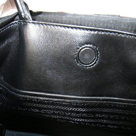 PRADA Black Leather Shoulder Bag - Picture 9 of 10